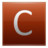 Letter C orange Icon